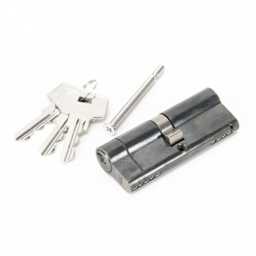 Pewter 40/40 5pin Euro Cylinder KA